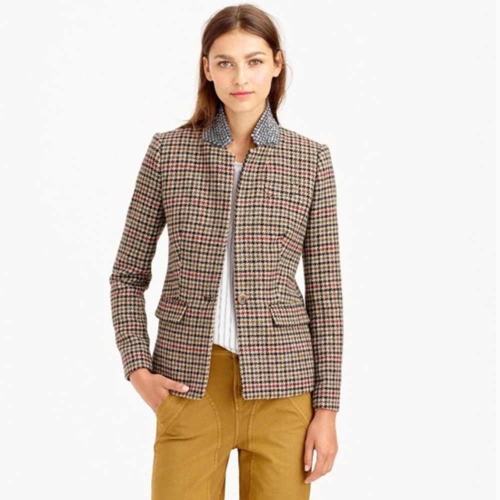 J Crew Regent Blazer Jacket in Houndstooth